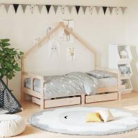 Estructura de Cama Infantil con cajones Madera de Pino 80x160cm - details 1