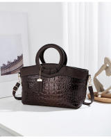 Estilo de bolso de mujer nuevo patrón de cocodrilo personalizado anillo hombro oblicuo span bag - details 11