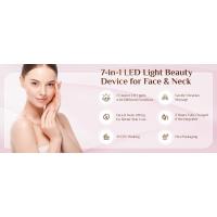 Máquinas galvánicas de 7 colores: terapia de luz roja para rostro y cuello, herramienta de masaje facial para arrugas, papada, masajeador facial vibratorio con térmicas - details 1
