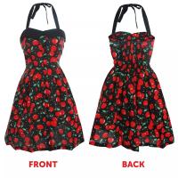 Vestido de verano para mujer 2025 - Sin tirantes, lunares, estilo vintage, falda amplia en línea A, talla grande - details 18