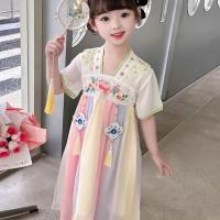 Vestido de verano de rendimiento Ru mejorado para niña, súper inmortal, viento chino y nieve, Hanfu, princesa, bebé Tang - details 0