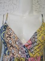 Vestido de verano 2025 con cuello en V, sexy, sin espalda, con tirantes, estampado, gran swing, para mujer - details 5