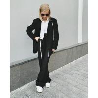 Moda coreana para mujer Pantalones cargo de pierna ancha de cintura alta - details 4