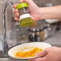 Cepillo de cocina con soporte de almacenamiento, gris - details 0