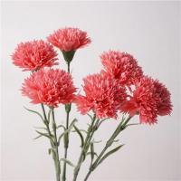 10 Uds nuevo clavel Artificial de tacto Real multicolor 35cm flores falsas 3D clavel rama decoración de fiesta - details 8