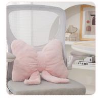 Almohada de Sofá Rosa con Lazo Simple Soporte de Cintura Suave y Cómodo para Oficina y Dormitorio - details 12