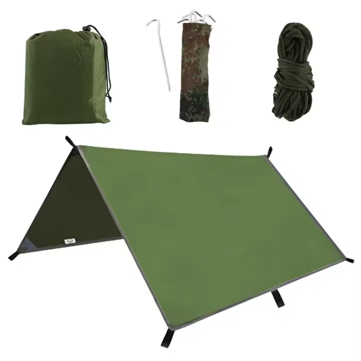 Toldo impermeable de 3x3m para sombra, toldo de playa, toldo de lluvia, toldo ultraligero UV para jardín - 1