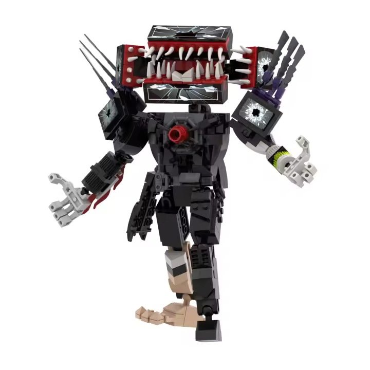 Juguete de construcción de zombis mutantes, TV Man - 1