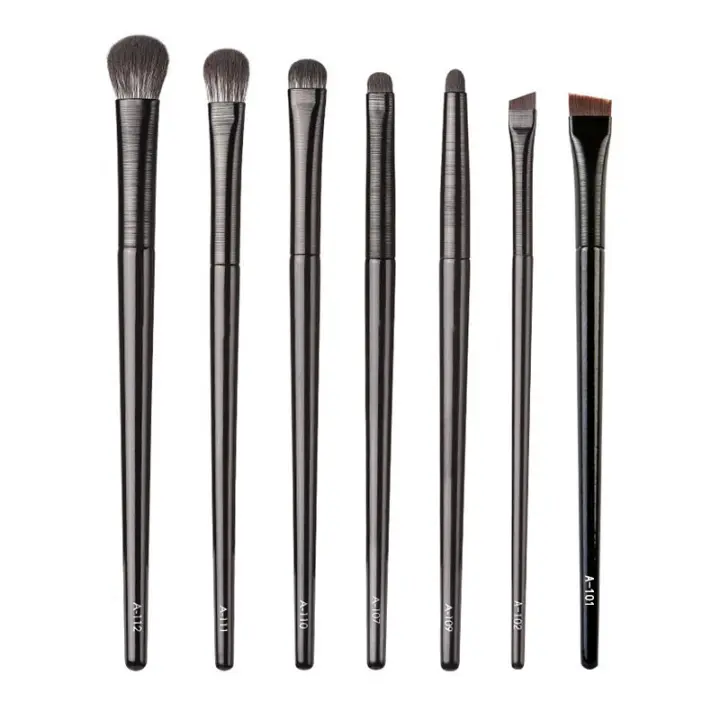 Brochas de Maquillaje para Sombra de Ojos Juego Profesional de 7 Piezas Instrumento Cosmético para Mujeres Kit Completo a Buen Precio - 1