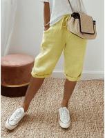 Pantalones Casuales de Verano de Algodón Lino Pantalones Cortos de Moda Callejera para Mujeres - details 11