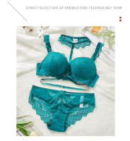 Nuevo conjunto de moda sexy con encaje bordado, cuello halter y lencería de dos piezas. - details 7