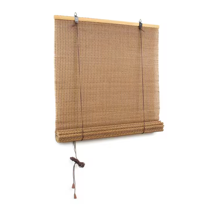Persiana Enrollable de Bambú - Cortina de Caña con Elevador - Decoración para Ventanas o Puertas - Ideal para Casas de Campo - Varios Tamaños - 1