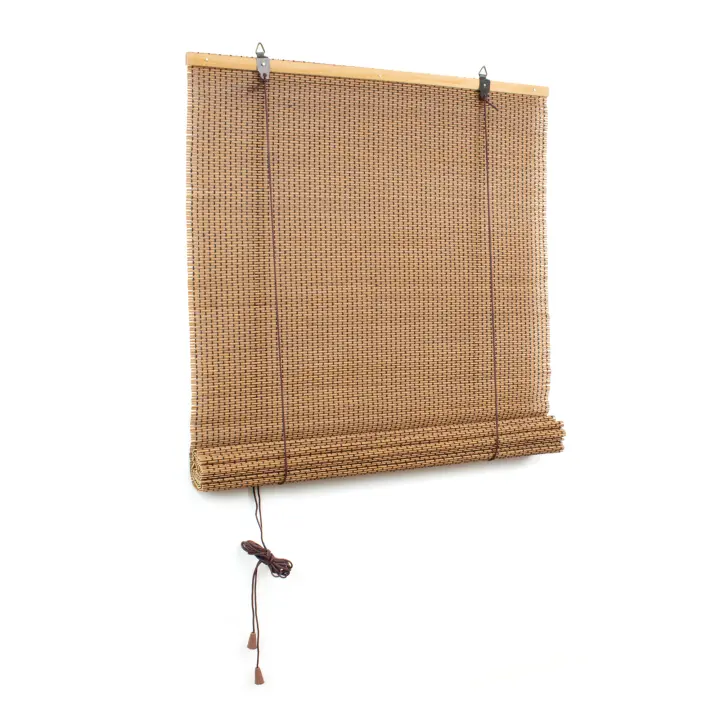Persiana Enrollable de Bambú - Cortina de Caña con Elevador - Decoración para Ventanas o Puertas - Ideal para Casas de Campo - Varios Tamaños - 1