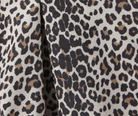 YENKYE-Vestido corto de verano con estampado de leopardo para mujer, minivestido Vintage de manga abombada con lazo y escote en V, 2025 - details 5