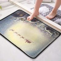Tapete de Puerta de Navidad, Alfombra Antideslizante de 40x60 cm, Felpudo de bienvenida, Baño - details 5