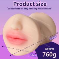 Leten HESEKS 3 en 1 muñecas masculinas de juguete con vagina profunda, ano, boca realista, coños de bolsillo, masturbador, juguetes sexuales 18+ - details 12