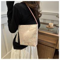 Bolso de hombro con bordado estampado, bolso de mano de estilo chino nuevo Floral de gran capacidad, bolso de mano, bolso de mano con flores para axilas para niñas - details 11