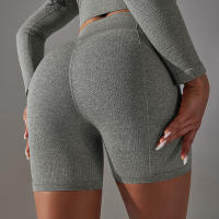 Hamidou-pantalones cortos deportivos de Yoga para mujer, mallas transpirables sin costuras para correr, ciclismo, cintura alta, entrenamiento, gimnasio, Verano - details 20