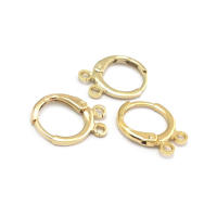 Aretes de Cuerda de Metal Dorado de 18K Diseño Redondo Rectangular de Alta Calidad - details 100
