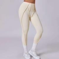 Body de yoga sin costuras para mujer, cintura alta deportiva para mujer, color melocotón, pantalones de entrenamiento para correr, entrenamiento, gimnasio - details 2
