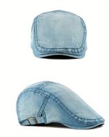 1pc Adjustable Herringbone Berets Peaked Flat Cap For Unisex Ideal choice for Gifts - details 6