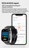 Relojes inteligentes de diagnóstico para hombres, pulsera con control del ritmo cardíaco y de la presión arterial, resistente al agua IP68, para IOS, ECG, AI, novedad de 2025 - details 12