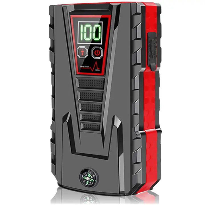 Arrancador de batería de coche portátil de 5000A pico, dispositivo de arranque automático de gasolina y diesel, batería de emergencia de 99800mAh, cargador power bank de 12V - 1