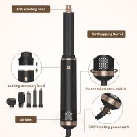 Peine de Aire Caliente 5 en 1 AEVYVKV Rollo Recto para Rizar y Secar el Cabello - details 1