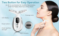 Masajeador Facial portátil 7 en 1 para el cuidado de la cara, el cuello y los hombros, con vibración y calentamiento - details 3