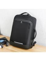 Mochila para ordenador portátil expandible para hombre, bolsa impermeable negra para Notebook, 16 pulgadas, 17 pulgadas, mochila de trabajo multifunción para negocios - details 19