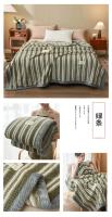 Manta de punto de hilo de chenilla suave, lavable a máquina, hecha a mano, para sofá y cama - details 11