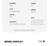 Bolso Messenger Impermeable Bolsos de Hombro Casuales para Ciclistas al Aire Libre - details 22