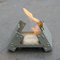 Quemador sólido portátil para acampar, mini estufa de alcohol plegable para combustible al aire libre, picnic, barbacoa, estufa de cera - details 4