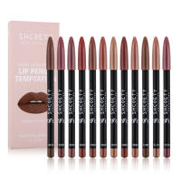 Delineador de labios mate, juego de 12 delineadores de labios mate, Color de larga duración - details 1