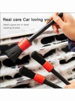 Cepillo de limpieza para interior de coche, herramientas de belleza para eliminación de polvo, 5 piezas - details 0