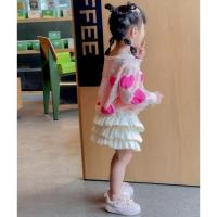 Zapatos casuales para niñas 2025 Zapatillas de deporte de princesa con flores de perlas y diamantes de imitación para niños - details 7