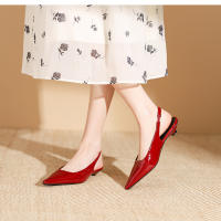 Nuevos zapatos adelgazantes de tacón bajo y poco profundos para mujer, zapatos planos - details 21