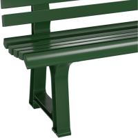 Banco de Jardín 3 Plazas 145x49x74cm Capacidad 240Kg Asiento Exterior Patio Terraza Verde - details 4