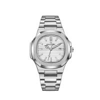 Reloj automático de cuarzo simple para Hombre con correa de acero - details 0
