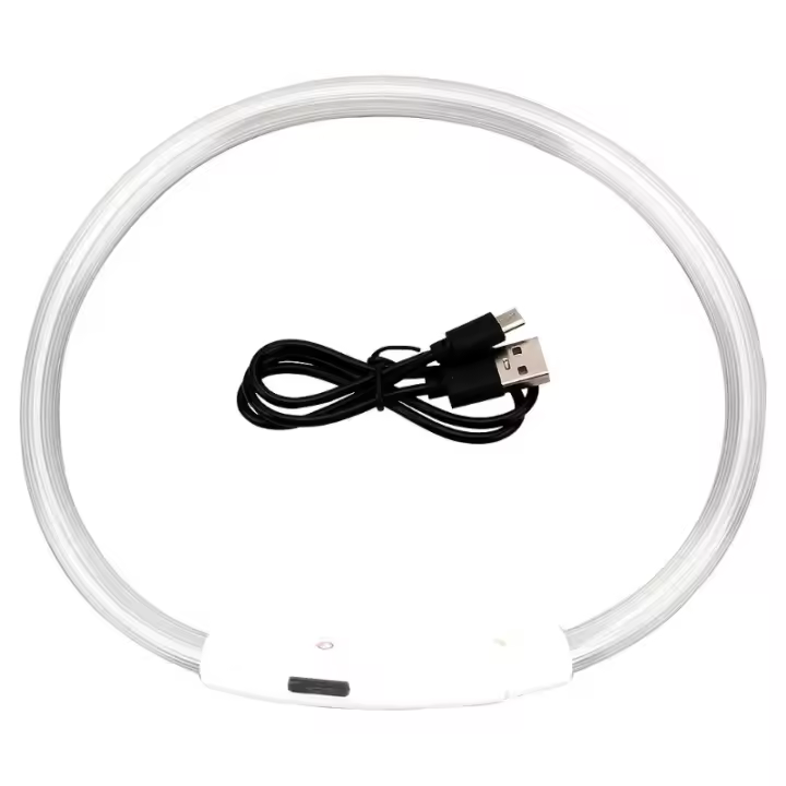 Collar con luz Led para perro, Correa luminosa de carga USB, desmontable, brillante, para gato grande, Labrador pequeño, productos para mascotas - 1