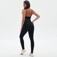 Conjunto de yoga de cintura alta para mujer, sujetador deportivo transpirable, mallas, equipo de fitness para levantamiento de pecho - details 5
