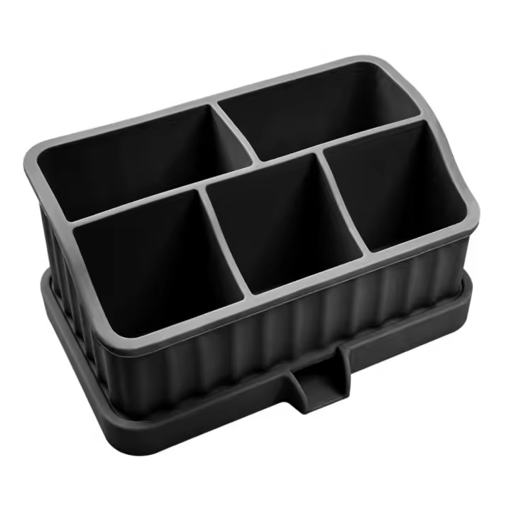 Caja de almacenamiento de cepillos de dientes de silicona desmontable, caja de almacenamiento de cosméticos de fácil limpieza, organizador antideslizante para pasta de dientes - 1