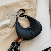 Bolso tote de moda para mujeres Bolso de lujo de medio cuarto Luna bolso de hombro de marca para damas Bolso de axila de cuero PU y monedero - details 25