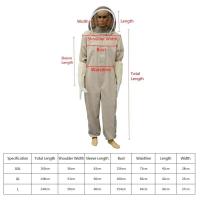 1 juego de apicultura profesional ventilada de cuerpo completo TRE con guantes - details 3