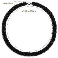 Collar de Cuentas Brillante y Divertido de Esbbela para San Valentín, Cristal Artificial, Colorido, 43.18 cm Adecuado para Hombres y Mujeres, Uso Diario, Fiesta y Regalo de Vacaciones, Ideal para Navidad - details 3