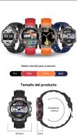 Reloj mujer inteligente exterior deporte Bluetooth llamada Voz Captura de video en HD ritmo cardíaco presión arterial hombre Reloj - details 15