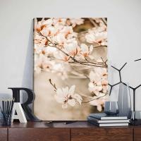 Póster de Paisaje Beige Marco JUBEER Pintura Nórdica de Otoño en Lienzo para Decoración de Interiores Tema Arte Mural para Sala de Estar Sin Marco - details 5