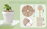 Juego de protectores de rejilla para macetas antideslizantes para interiores y exteriores, máquina para plantar flores, cubierta de suelo, con 8 plantas de madera, 4 Uds. - details 4