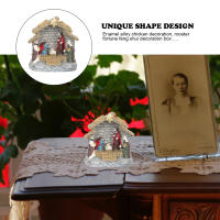 Adornos de nacimiento de Jesús, estatua vívida, decoración de mesa, decoración de iglesia de resina Artificial, adorno de figura religiosa - details 4