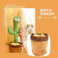Cactus bailarín, Peluche Parlanchin, Juguete Que Baila y repele tu Voz, con 120 Canciones, Regalos para Niños - details 8